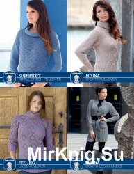 Coat and Leg Warmers, Lace Pullover, Ripple Stitch Pullover, Sporty Pullover