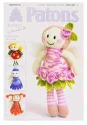 Patons Fairy Flower Dolls Knitting Pattern Booklet 3806