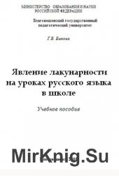 Явление лакунарности на уроках русского языка в школе