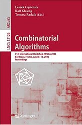 Combinatorial Algorithms. 31st International Workshop, IWOCA 2020, Bordeaux, France