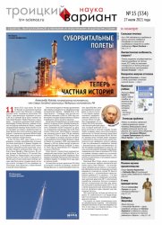 Троицкий вариант. Наука №15 2021